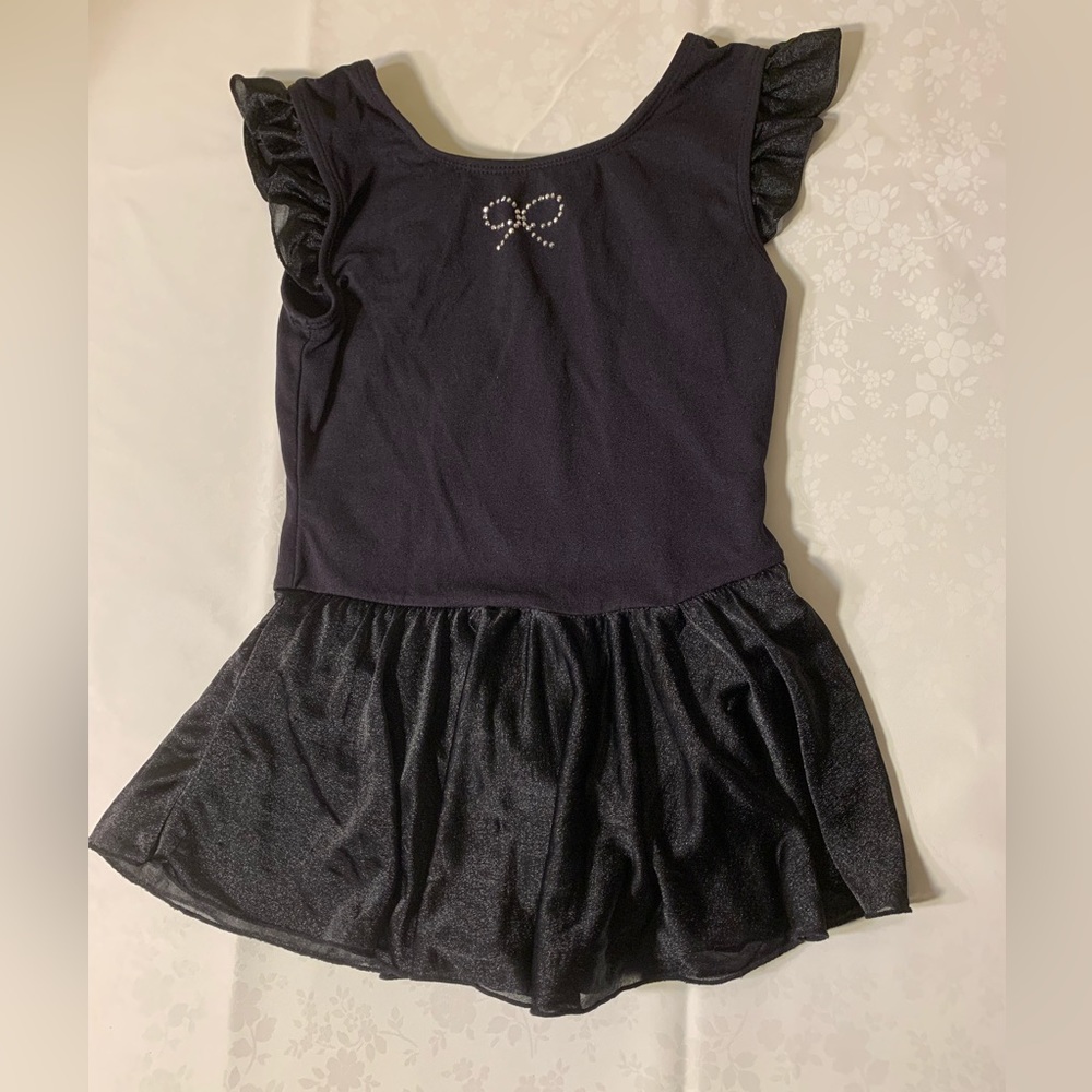 EUC Dance Leotard - Tank Style, Ruffled Sleeve, Skirted, Jacques Moret